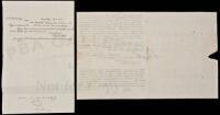 Two Autograph Letters Signed - New York Millionaire Cult Dupe who Slandered Sojourner Truth