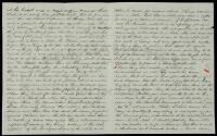 Autograph Letter Signed - 1846 Violence Against Bi-Racial Family in New York