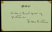 Autographed sentiment, signed by Cather