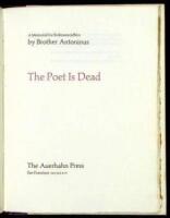 The Poet is Dead: A Memorial for Robinson Jeffers