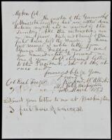 Autograph Letter Signed from Disgraced Pennsylvania "Slave Commissioner" Job-Hunting in Washington