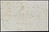 Autograph Letter Signed - 1857 Virginia Slave Owner on Negro Rebellion