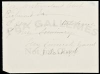 Autograph Note Signed - 1880s 1st College for Black Women in America