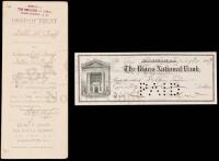 1887-1907 Black Political Elite After Frederick Douglass - Documents signed by 3 African Americans who, following in the footsteps of Frederick Douglass, received Presidential appointments to federal office after the Civil War