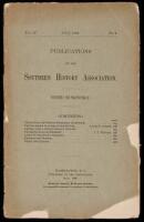 "Light on the Negro Problem," - in Publications of the Southern History Association, Vol. IV, No. 4