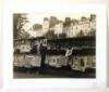 Original silver photograph of a print and map kiosk in Paris