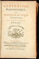 Generation Harmonique, ou Trait&eacute; de Musique Theorique et Pratique