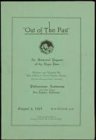 "Out of the Past" An Historical Pageant of the Negro Race - printed program