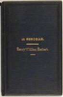 The Newark Herbert Association to "Frank Forester". In Memoriam, May 19, 1876