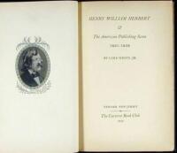 Henry William Herbert & The American Publishing Scene, 1831-1858