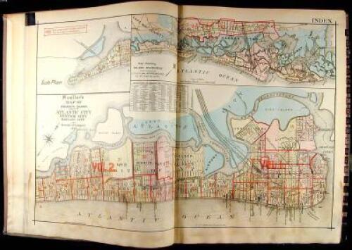 Atlas of Absecon Island, N.J. Volume Two, Embracing Ventnor City, Margate City, Borough of Longport, Including Mainland Minucipalities and Atlantic County Map...Made Expressly for the Atlantic City Real Estate Board