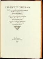 A Journey to California, with Observations about the Country, Climate and the Route to this Country: A Day-by-Day Record of the Journey from May 18, 1841, to November 6, 1841