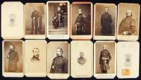 12 carte-de-visite photographs of Civil War generals and officers