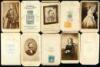 Approx. 27 carte-de-visite portraits of civilian men and women during the Civil War