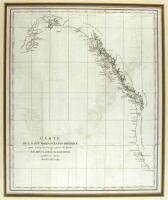 Carte de la C&ocirc;te Nord-Ouest D'Amerique, pour sevir au Voyage autour du Monde par Monsr. Camille de Roquefeuil pendant les ann&eacute;es 1816, 1817, 1818 et 1819