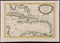 Les Isles Antilles, &c. Entre lesquelles sont les Lucayes, et les Caribes