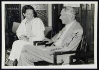 Photograph of Burroughs & Anne Waldman, signed by Burroughs