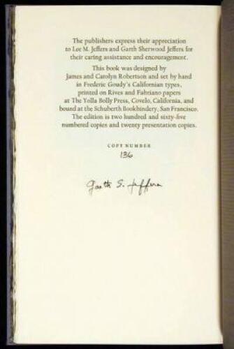 Robinson Jeffers: A Portrait