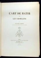 L'Art de Batir chez les Romains