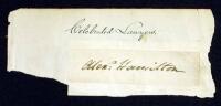 Clipped signature of Hamilton
