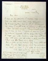 Autographed letter, signed by Herbert