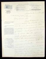 Autographed Letter, signed by Anthony