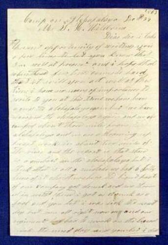Autographed letter, signed by Steubing, to J.H. Williams