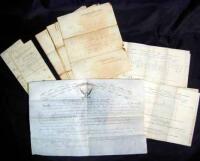 Collection of approx. 30 documents and letters signed by Union Generals
