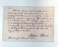 Autographed Letter, signed by Fillmore