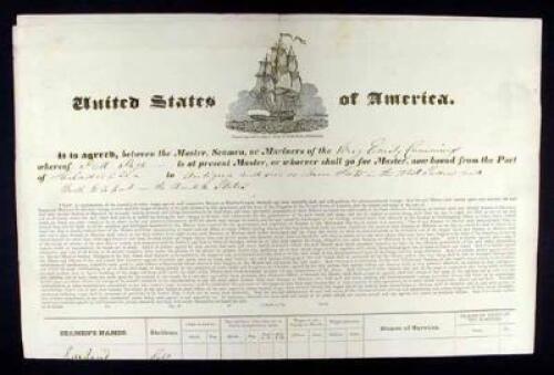 Partially printed document filled out in ink.