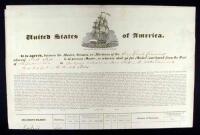 Partially printed document filled out in ink.