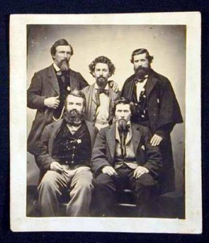 Original albumen photograph of Montana vigilantes