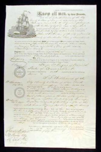 Ship's Bill of Sale & Registration Certificate