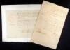 Two documents, one signed by Rutledge, who also signed the Declaration of Independence, one unsigned but in his hand