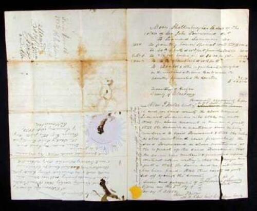 Manuscript Document, signed by Schallenberger