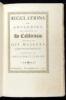 Reglamento Para el Gobierno de la Provincia de Californias, Aprobado por S.M. en Real Orden de 24 Octobre de 1781. ? Regulations for Governing the Province of the Californias approved by His Majesty by Royal Order, dated October 24, 1781