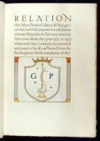 Relation that Alvar Nu&ntilde;ez Cabeca de Vaca gave of what Befel the Armament in the Indies whither Panphilo de Narvaez went for Governor (from the years 1527 to 1537) when with three Comrades he returned and came to Sevilla