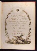 Sosarme: Opera in tre Atti Rappresentata al Teatro del Reneol Mercato del fieno a Londra nell' Anno 1732