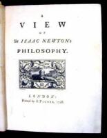 A View of Sir Isaac Newton's Philosophy