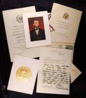Small archive of letters and other items from Mamie and Dwight Eisenhower, etc.