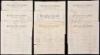 Nine report cards from Betts Military Academy for the school year of 1883-1884 for a student named Palmer H. Lewis