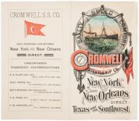 Small flier for the Cromwell Steamship Co., New York and New Orleans Direct, Texas and the Southwest