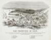 San Francisco in 1849. Taken from Broadway near Kearny Street. Drawn and Engraved by Thomas Armstrong, in the Fall of 1849, and republished by A. Rosenfield.