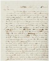 Two autograph letters describing voyages to Cuba and California