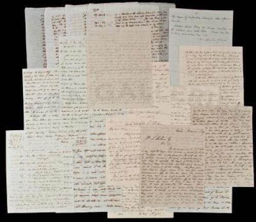 Archive of 10 holograph letters and documents to or from William Shepard Wetmore, China Trade merchant and supercargo