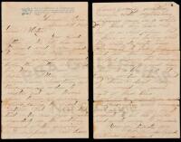 Autograph Letter Signed from a Union soldier on the fate of Jefferson Davis