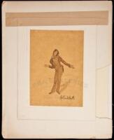 Original watercolor sketch by George Cruikshank