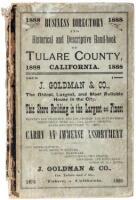 Business Directory and Historical & Descriptive Hand-Book of Tulare County, California