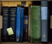 Shelf of works on travel