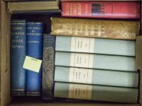 Shelf of works on travel